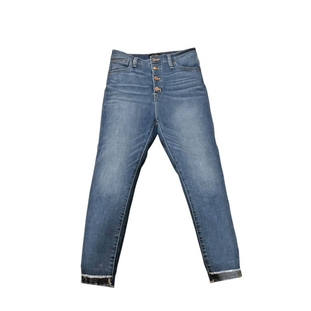 J.Crew Mercantile Women's 28/6 Highest-Rise Raw Hem Skinny Jean Button Fly L1658